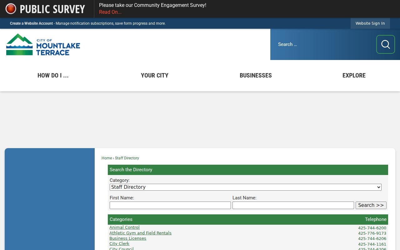 Mountlake Terrace people search records desk