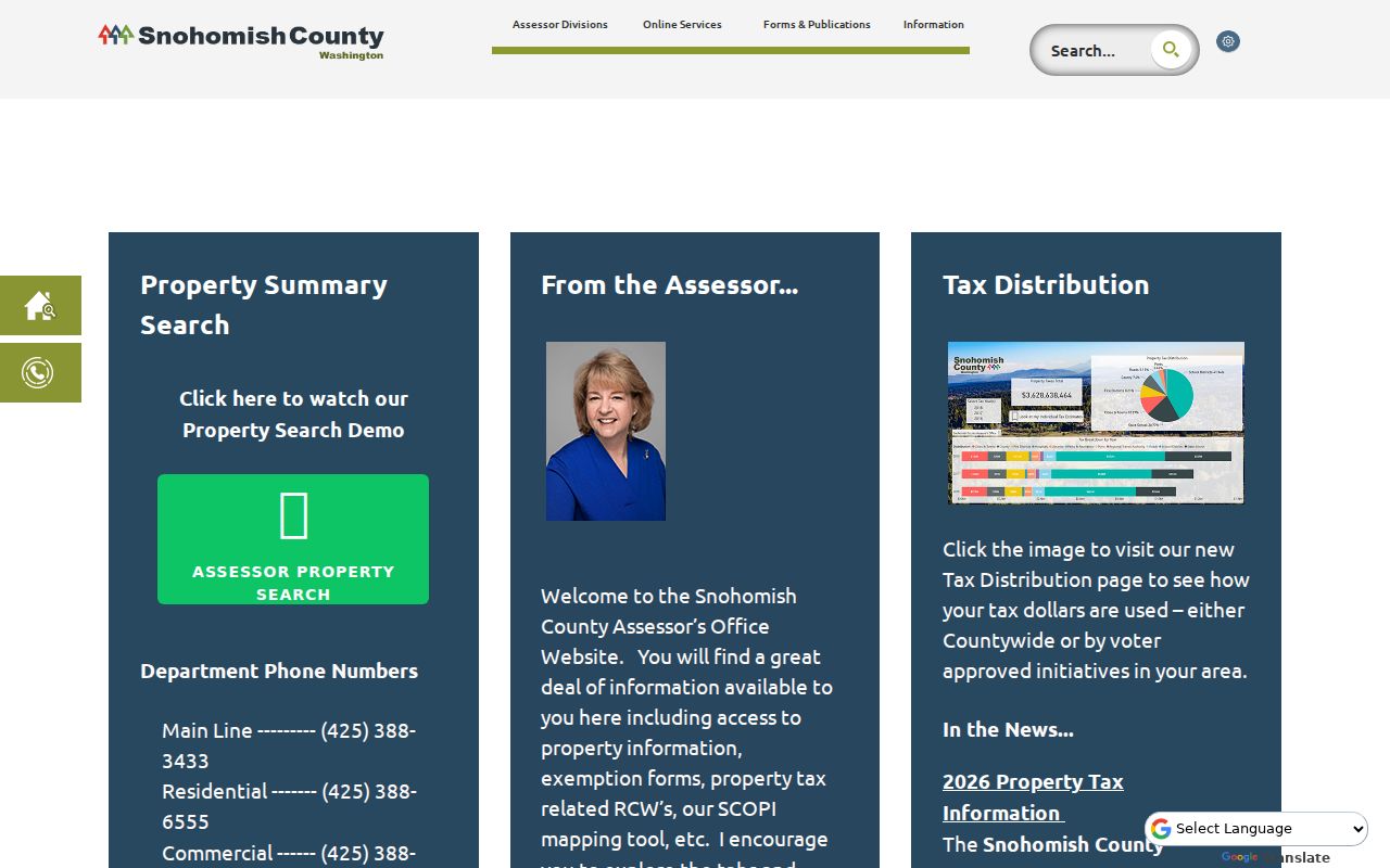 Mountlake Terrace people search through the Snohomish County Assessor