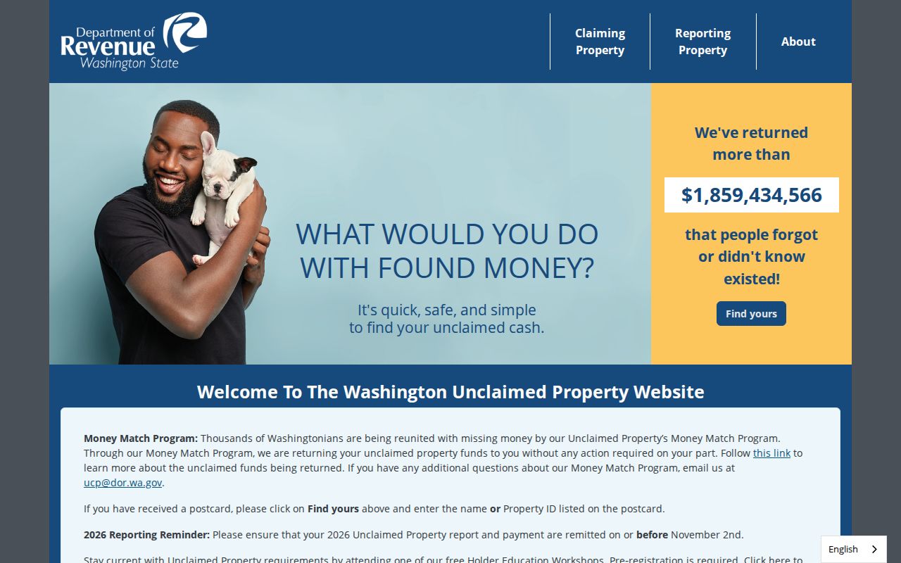 Mountlake Terrace people search in Washington unclaimed property